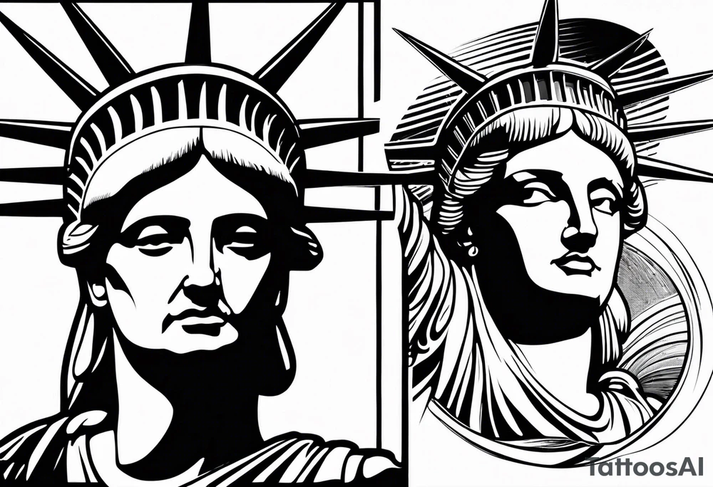 Statue of liberty tattoo idea