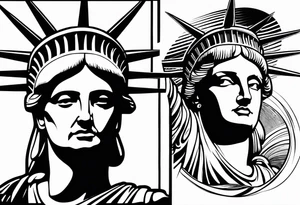 Statue of liberty tattoo idea