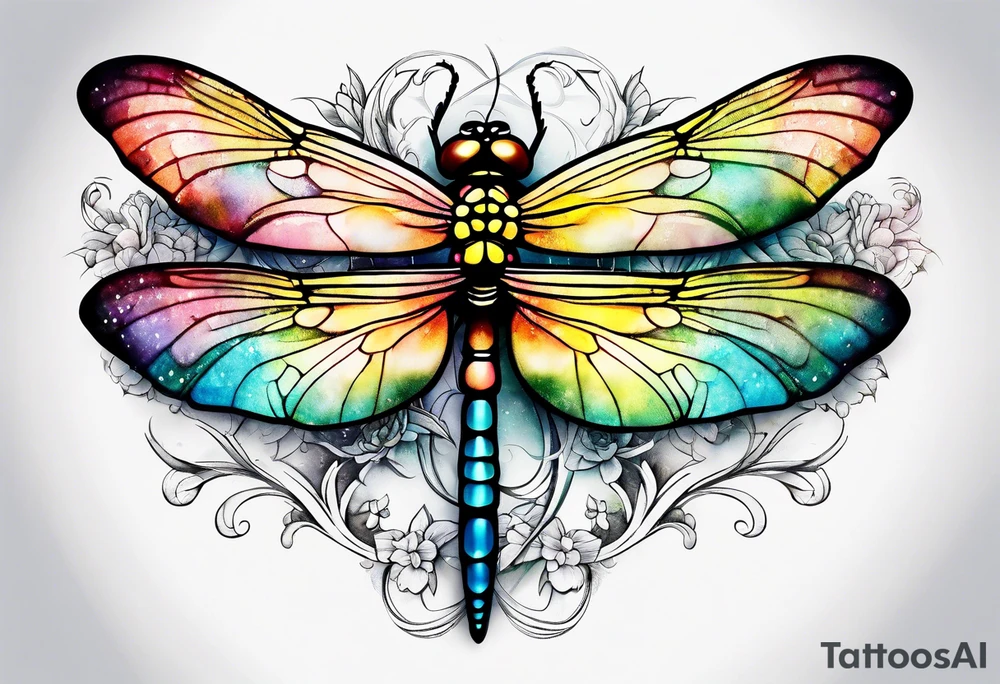 dragonfly hip tattoo idea