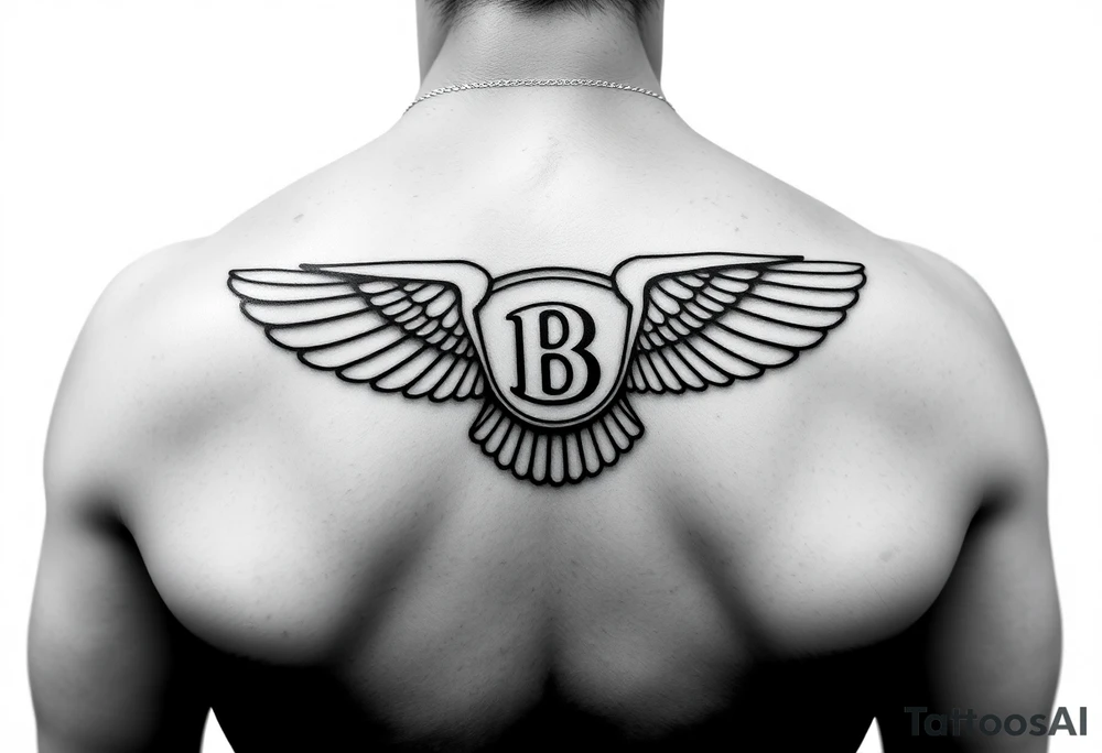 tattoo ideas for back of the neck using bentley logo for a dog that passed away tattoo idea