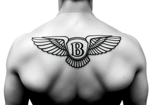 tattoo ideas for back of the neck using bentley logo for a dog that passed away tattoo idea