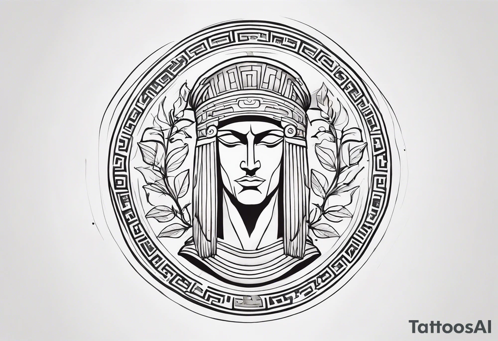 greek strength tattoo tattoo idea