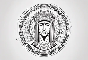 greek strength tattoo tattoo idea