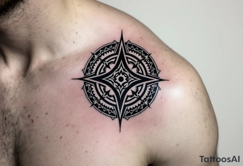 viking vegvisir tattoo idea