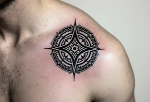 viking vegvisir tattoo idea