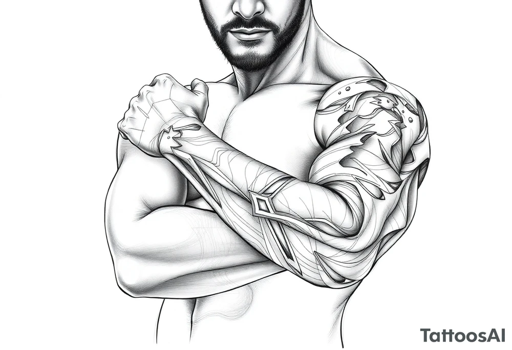 Computer code software developer, father of 6, masculinity, strength, overcome, Libra, tattoo idea