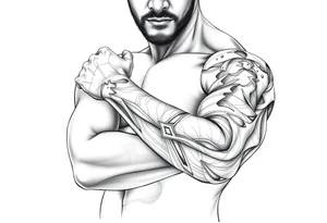 Computer code software developer, father of 6, masculinity, strength, overcome, Libra, tattoo idea