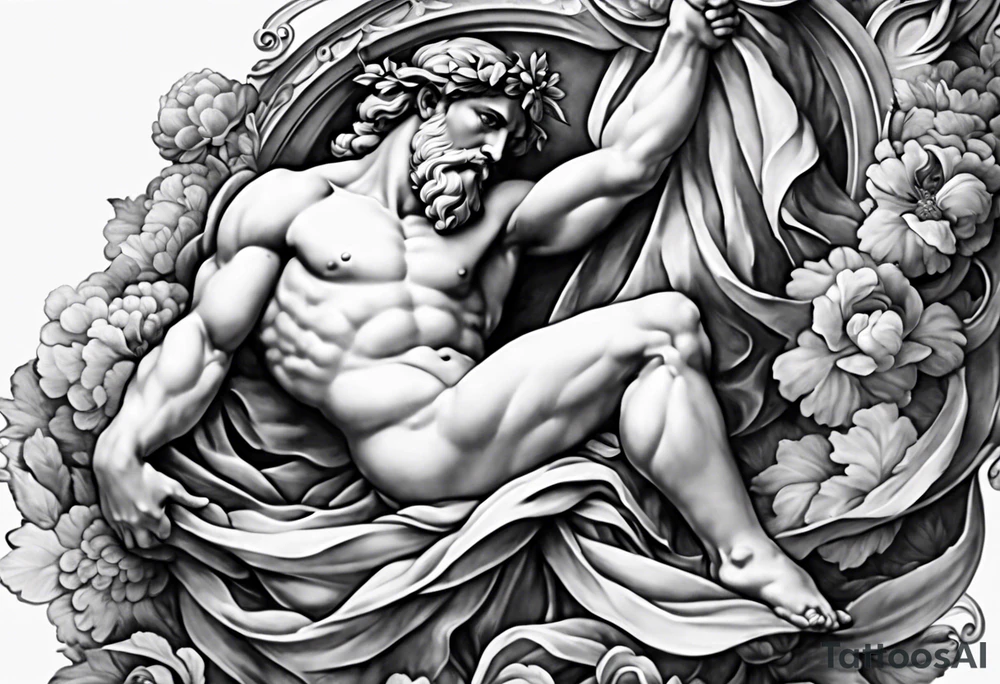 the creation by michelangelo tattoo idea