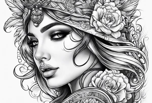 cool modern sleave on right arm tattoo idea