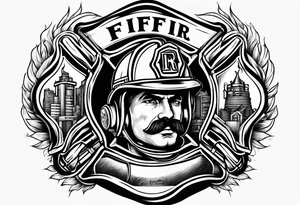 Firefighter tattoo tattoo idea