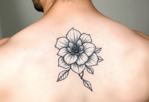 Cloud flower tattoo idea