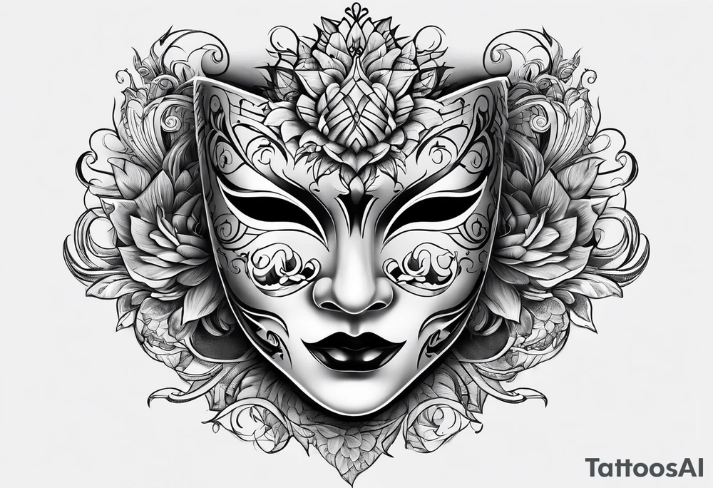 Tattoo Drama two Mask tattoo idea