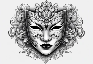 Tattoo Drama two Mask tattoo idea