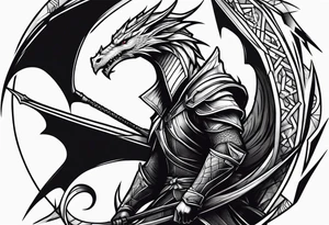 dragon assassin creed logo tattoo idea