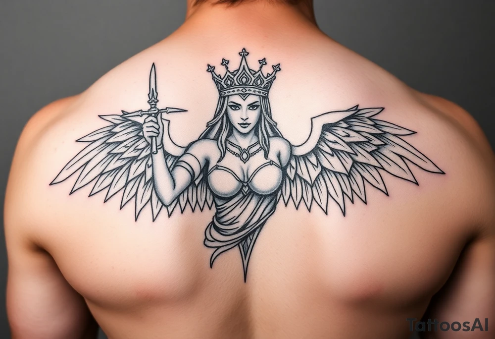La dama de la justicia tattoo idea