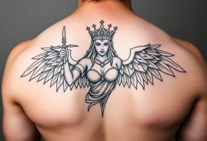 La dama de la justicia tattoo idea
