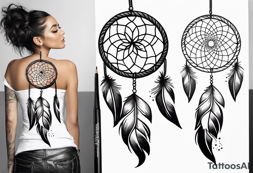 Dreamcatcher tattoo. tattoo idea