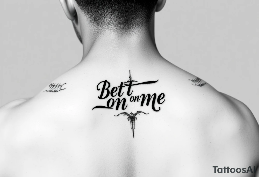 Trevaughn bet on me tattoo idea