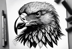 majestic vulture tattoo idea
