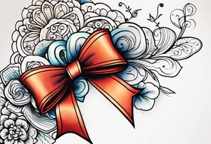 Sexy bows tattoo idea
