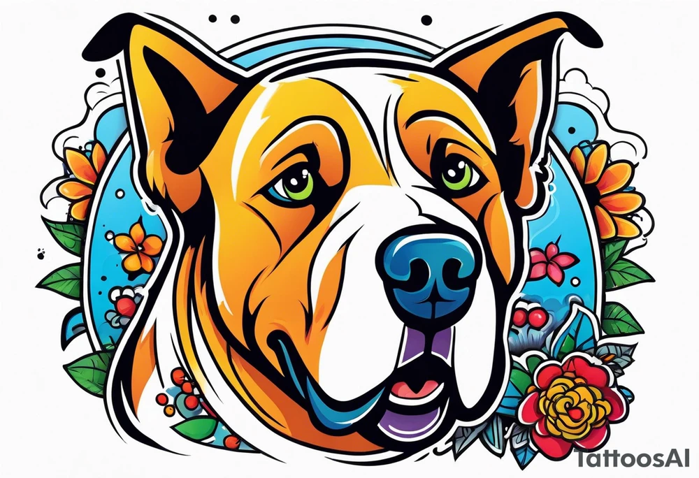Big dog tattoo idea