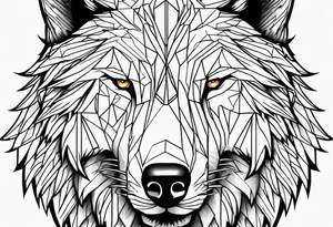 Dire wolf head tattoo idea