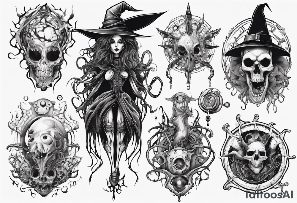 witch tattoo idea