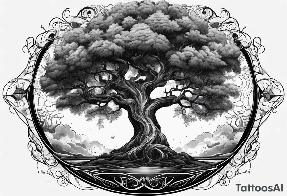 portal tree, forearm tattoo tattoo idea