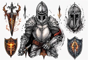 Knight tattoo idea