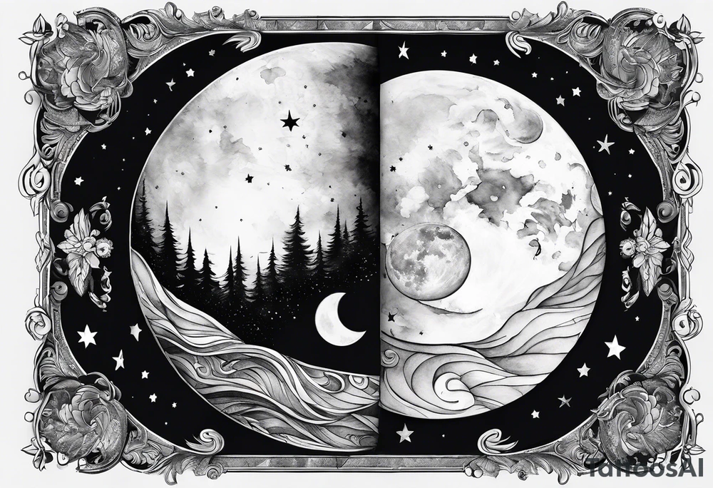 Goodnight moon and goodnight you, when you're all that I think about tattoo idea