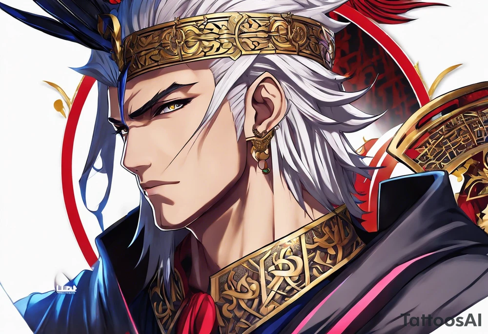 Gilgamesh from fate stay night tattoo idea