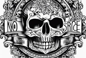 Text "no one service" tattoo idea
