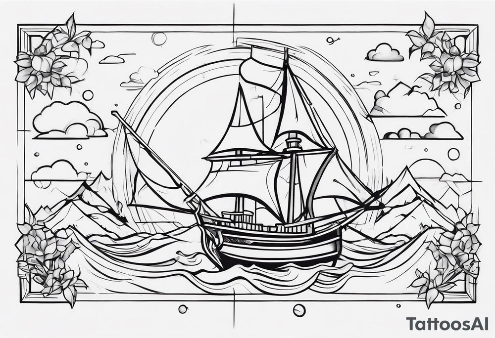 Treasure hunt tattoo idea