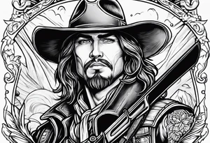 ranger coming out of a book tattoo idea