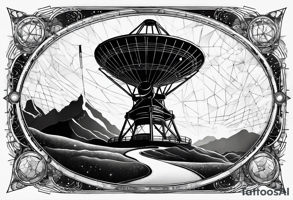 radio telescope tattoo idea