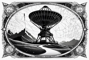 radio telescope tattoo idea