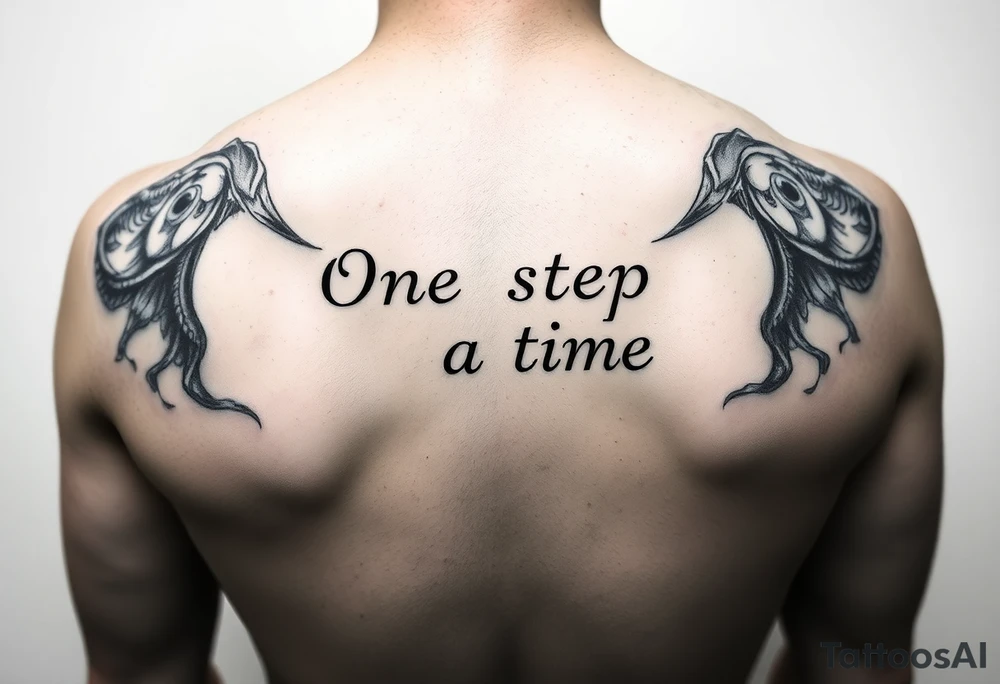 One step at a time 
saying tattoo idea