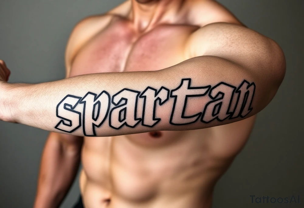 armor spartan tattoo idea