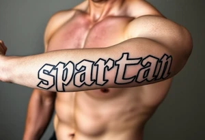 armor spartan tattoo idea