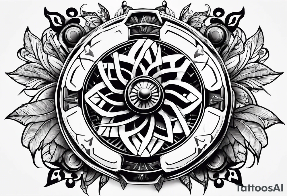 a box fan tattoo idea