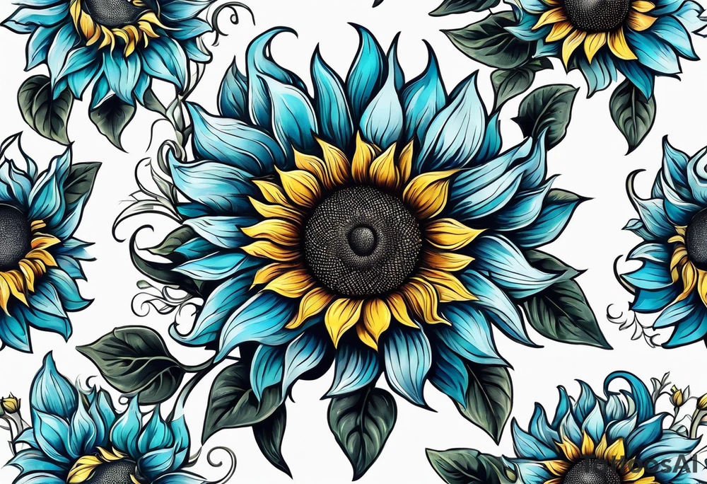 flower, sunflower, tattoo idea