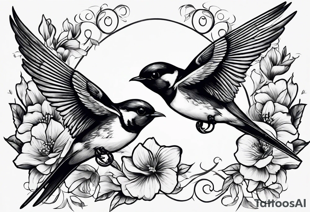 Swallows tattoo idea