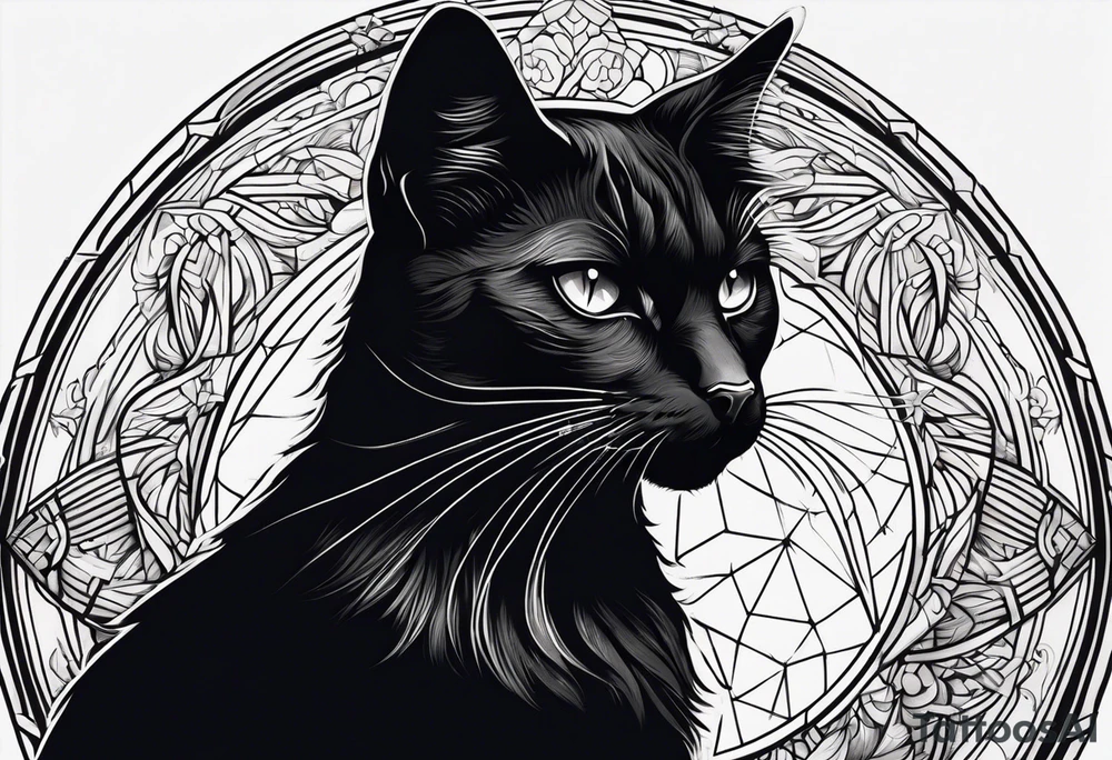 Black Cat tattoo idea