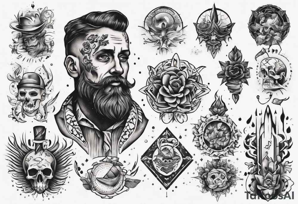 man getting a tattoo tattoo idea