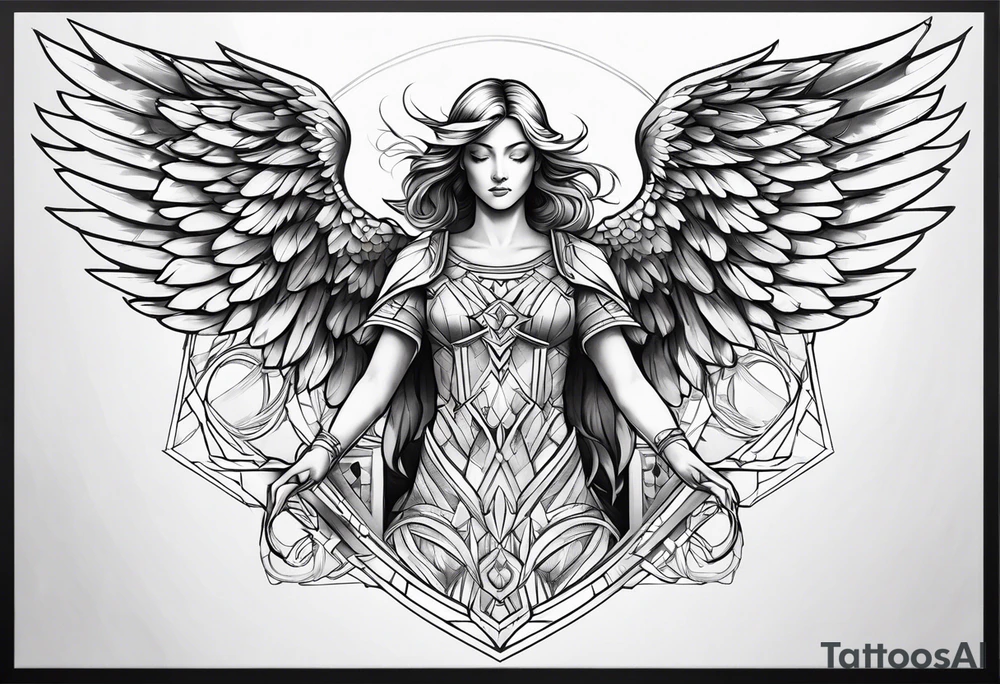 Archangel tattoo idea