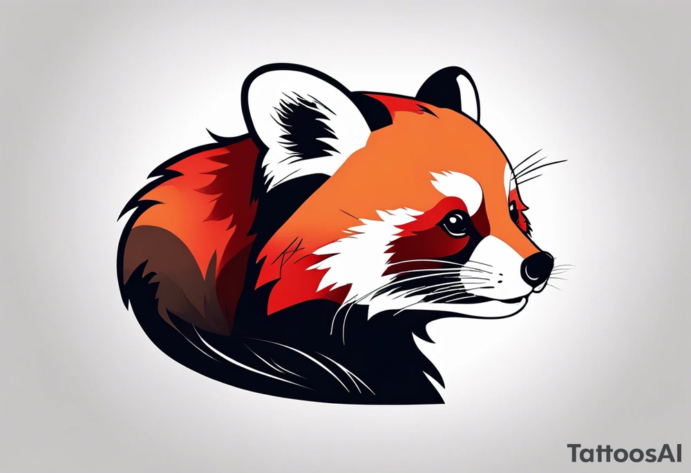 Red panda tattoo idea