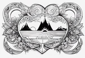 Tattoo with the name of lover and the date of first meet and towards infinity tattoo idea