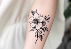 Azalea with dogwood tattoo idea