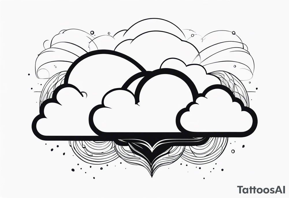 cloud, wind, tattoo idea