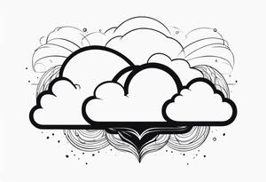 cloud, wind, tattoo idea